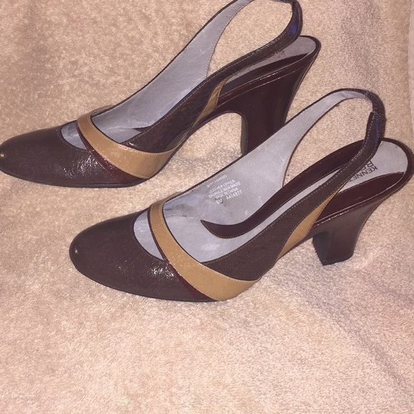 Kenneth Cole Reaction Shoes - NEW Kenneth Cole BocaChino Brown/Tan/Burgundy Heel
